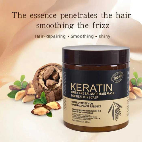 Keratin Hair Mask for Dry & Damaged Hair – Deep Repair Treatment for Smooth, Frizz-Free Shine Men & Women