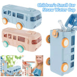 Bus Shape School Water Bottle | 500ml | With Strap | Cute & Leak-Proof | Random Color Smart Bus-Shape Water Bottle