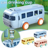 Bus Shape School Water Bottle | 500ml | With Strap | Cute & Leak-Proof | Random Color Smart Bus-Shape Water Bottle