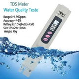 Portable TDS Meter - 1 Pc ABS Plastic Water Quality Testing Device