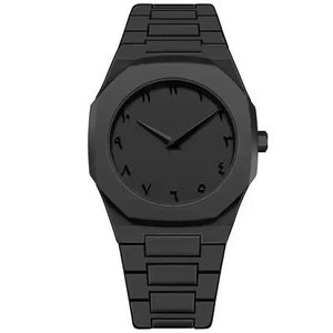 Men's Carbon Fiber Water Resistant Quartz Chain Watch - 1 Pc