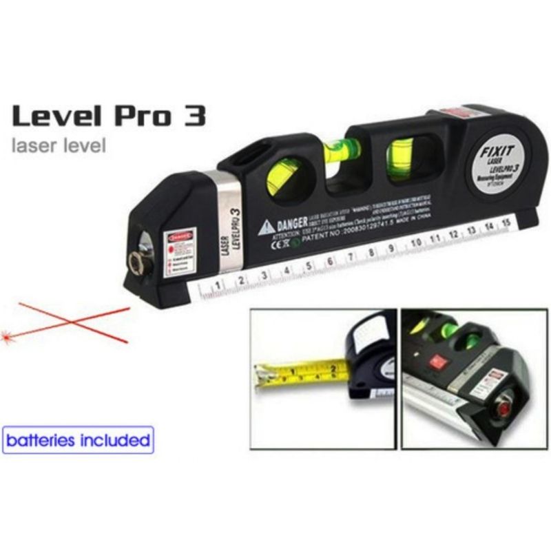 Laser Level Pro3 Laser Vertical Measuring Tape Metric Rulers Laser Level Pro3 Laser
