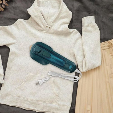 Portable Mini Steam Iron | Handheld Garment Steamer for Quick Wrinkle Removal at Home & Travel