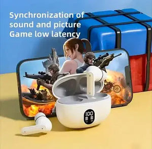 TWS In-Ear Stereo Gaming Earbuds with Display & Bluetooth